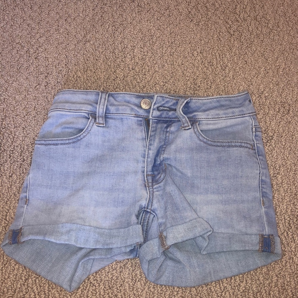 light blue Pacsun jean shorts